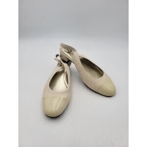 DAVID TATE Glorious Bone Sz 9.5 Slip On Shoe Women Leather